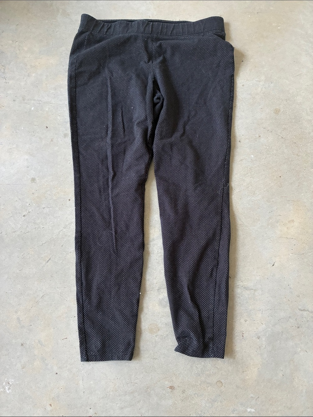 Old Navy thick  Black Textured dot Stretch Chinos Large ankle length